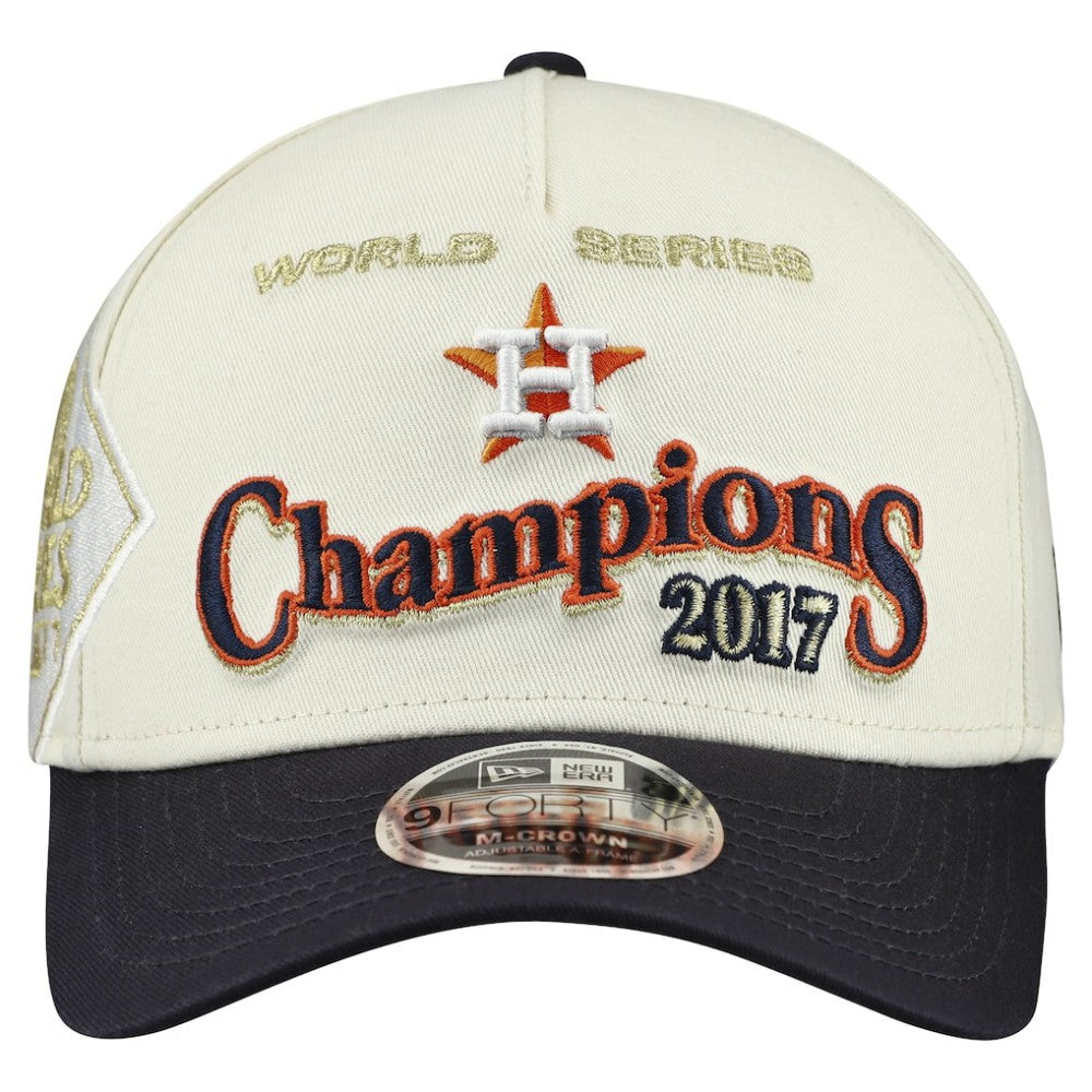 Houston Astros New Era World Series 9FORTY M-Crown A-Frame Adjustable Hat - MLB Hats