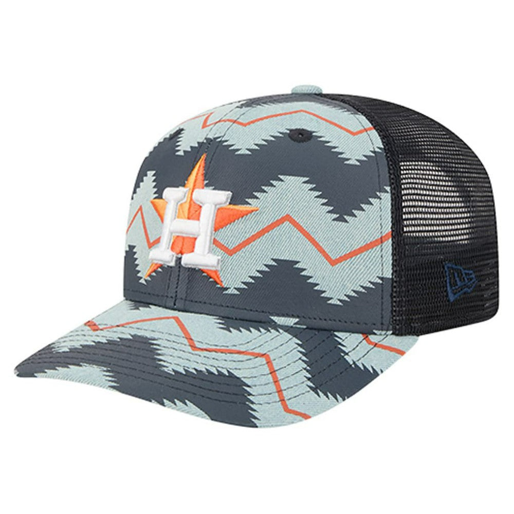 Houston Astros New Era Aztec Denim 9SEVENTY Adjustable Hat - MLB Hats