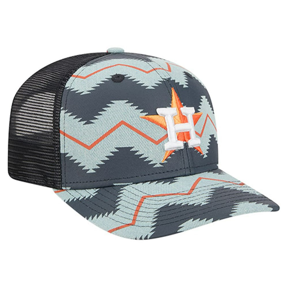 Houston Astros New Era Aztec Denim 9SEVENTY Adjustable Hat - MLB Hats