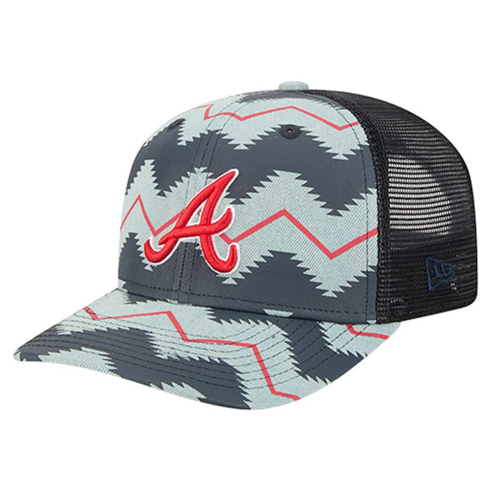 Atlanta Braves New Era Aztec Denim 9SEVENTY Adjustable Hat - MLB Hats