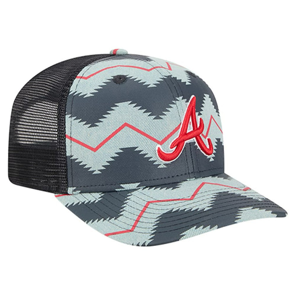Atlanta Braves New Era Aztec Denim 9SEVENTY Adjustable Hat - MLB Hats