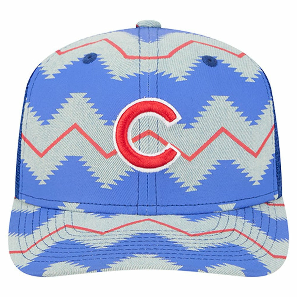 Chicago Cubs New Era Aztec Denim 9SEVENTY Adjustable Hat - MLB Hats