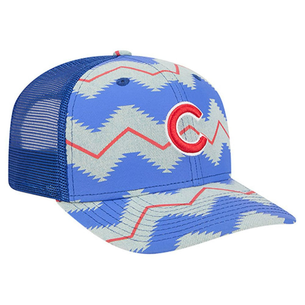 Chicago Cubs New Era Aztec Denim 9SEVENTY Adjustable Hat - MLB Hats