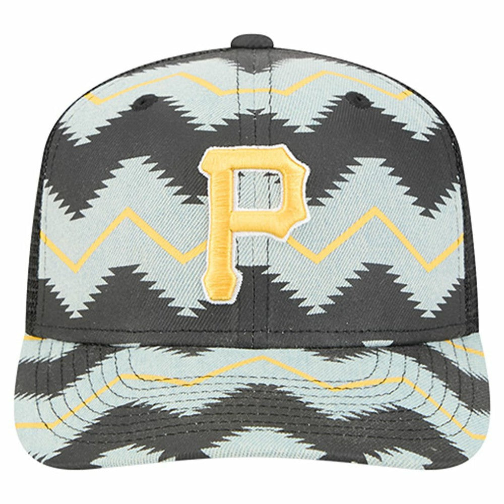Pittsburgh Pirates New Era Aztec Denim 9SEVENTY Adjustable Hat - MLB Hats