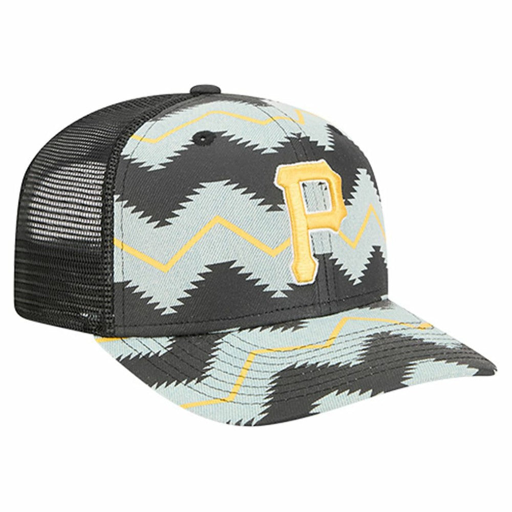 Pittsburgh Pirates New Era Aztec Denim 9SEVENTY Adjustable Hat - MLB Hats