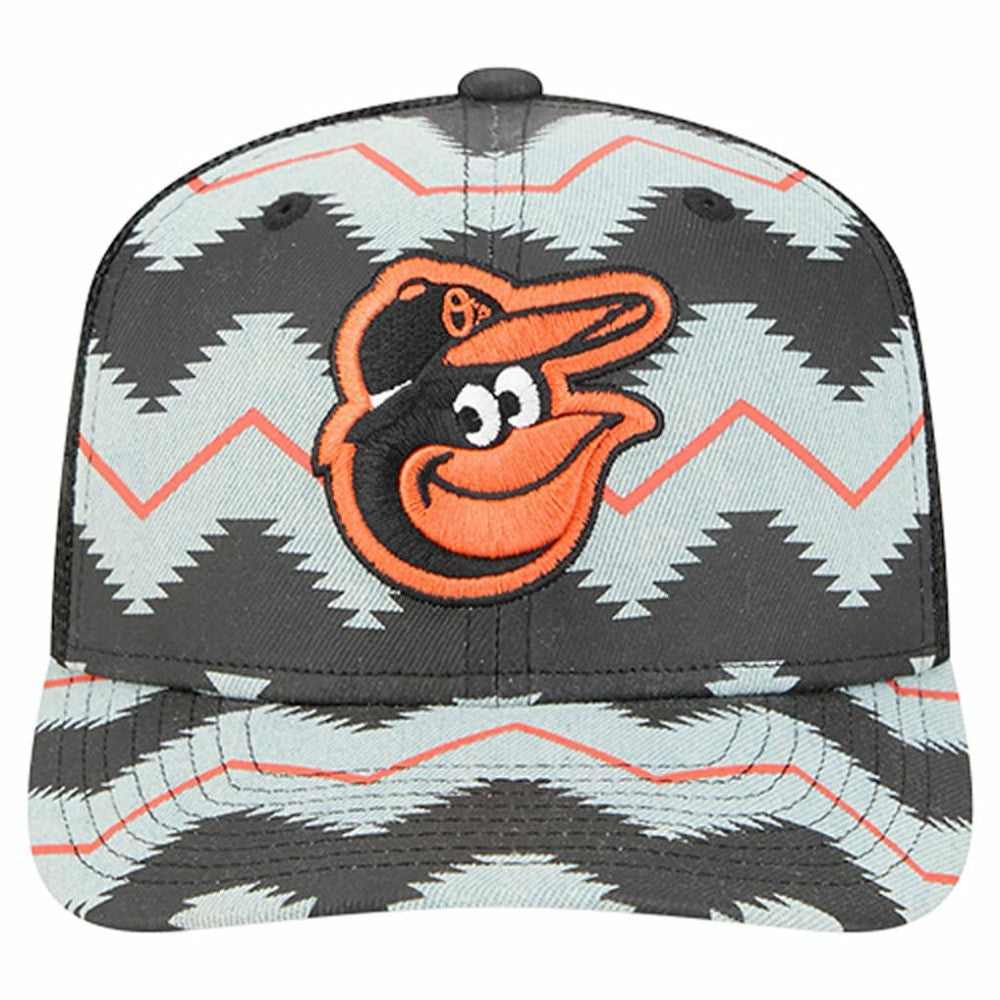 Baltimore Orioles New Era Aztec Denim 9SEVENTY Adjustable Hat - MLB Hats