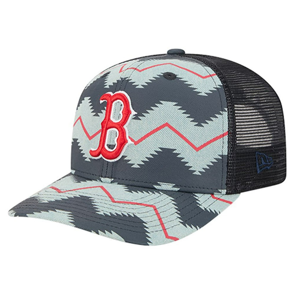 Boston Red Sox New Era Aztec Denim 9SEVENTY Adjustable Hat - MLB Hats