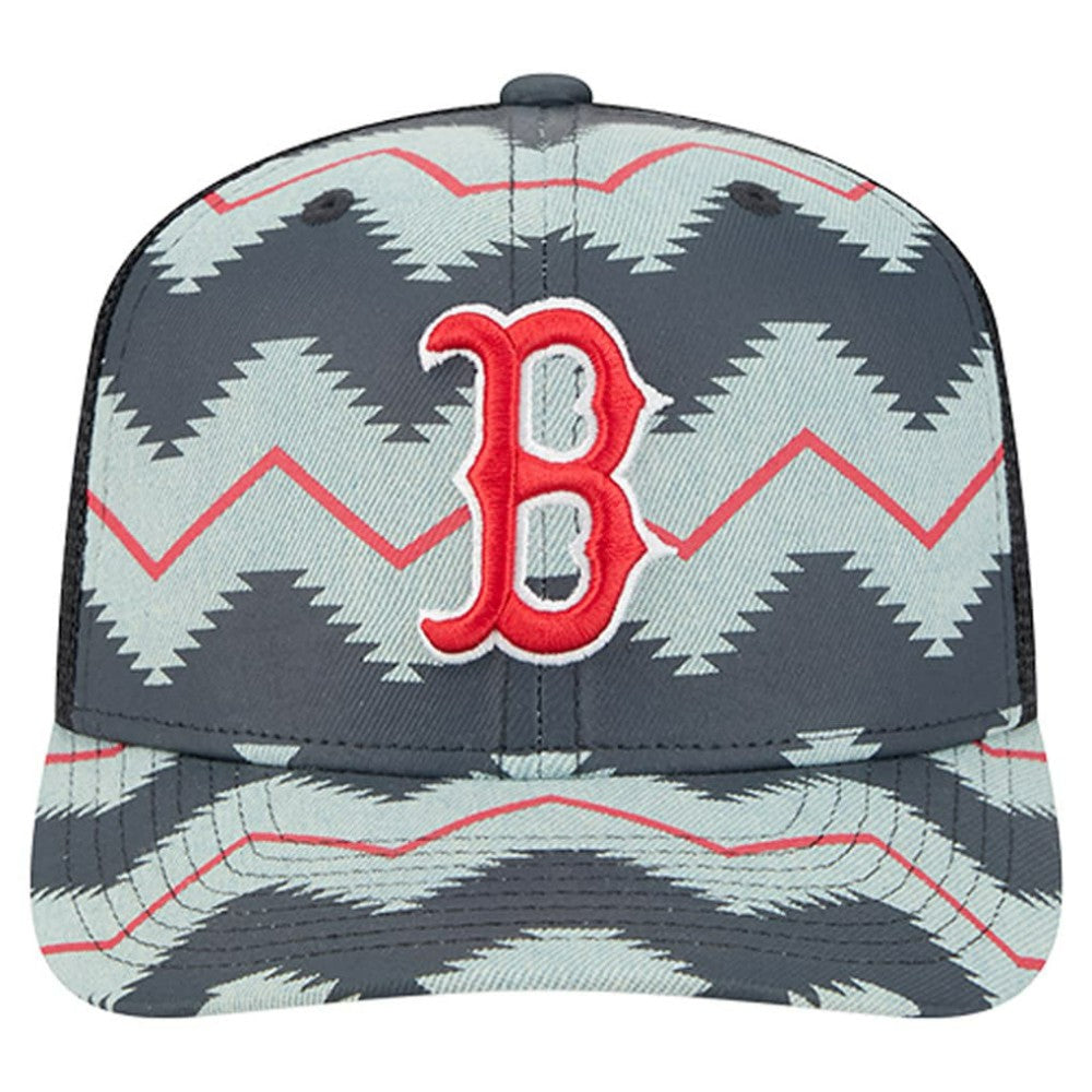 Boston Red Sox New Era Aztec Denim 9SEVENTY Adjustable Hat - MLB Hats