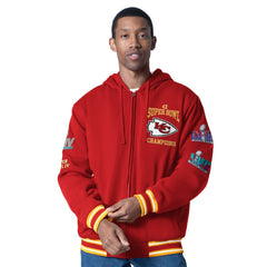 Kansas City Chiefs G-III Sports by Carl Banks Power Forward Commemorative Full-Zip Hooded Jacket | NFL Sale