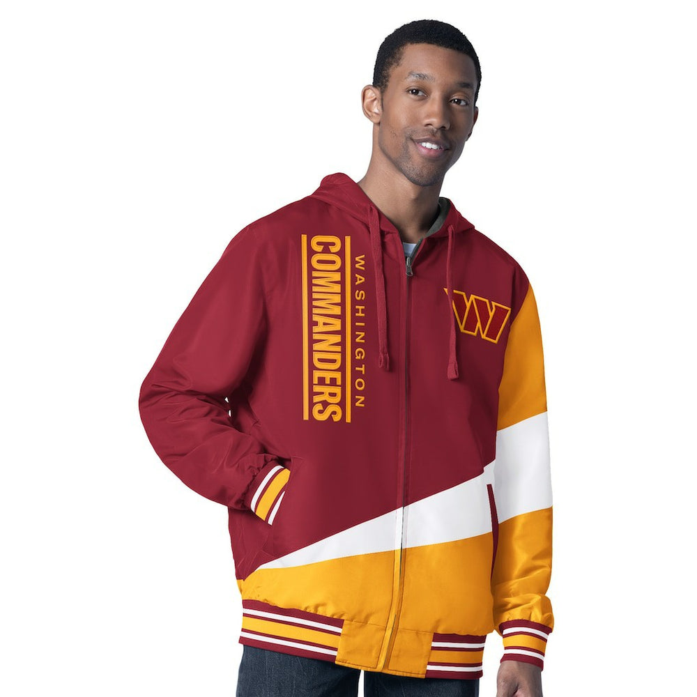 Washington Commanders G-III Sports by Carl Banks Dual Threat Reversable Full-Zip Hooded Jacket | NFL New