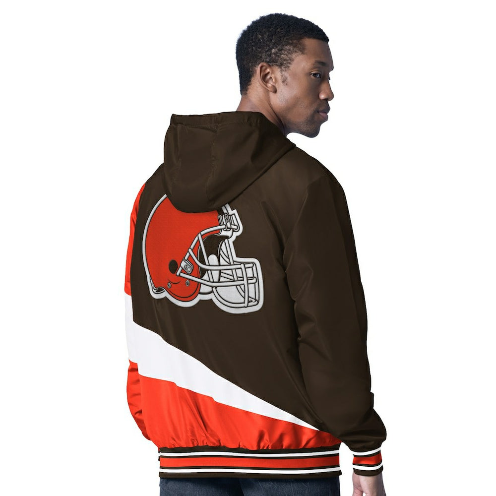 Cleveland Browns G-III Sports by Carl Banks Dual Threat Reversable Full-Zip Hooded Jacket | NFL Online