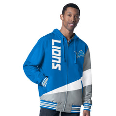 Detroit Lions G-III Sports by Carl Banks Dual Threat Reversable Full-Zip Hooded Jacket | NFL Sale