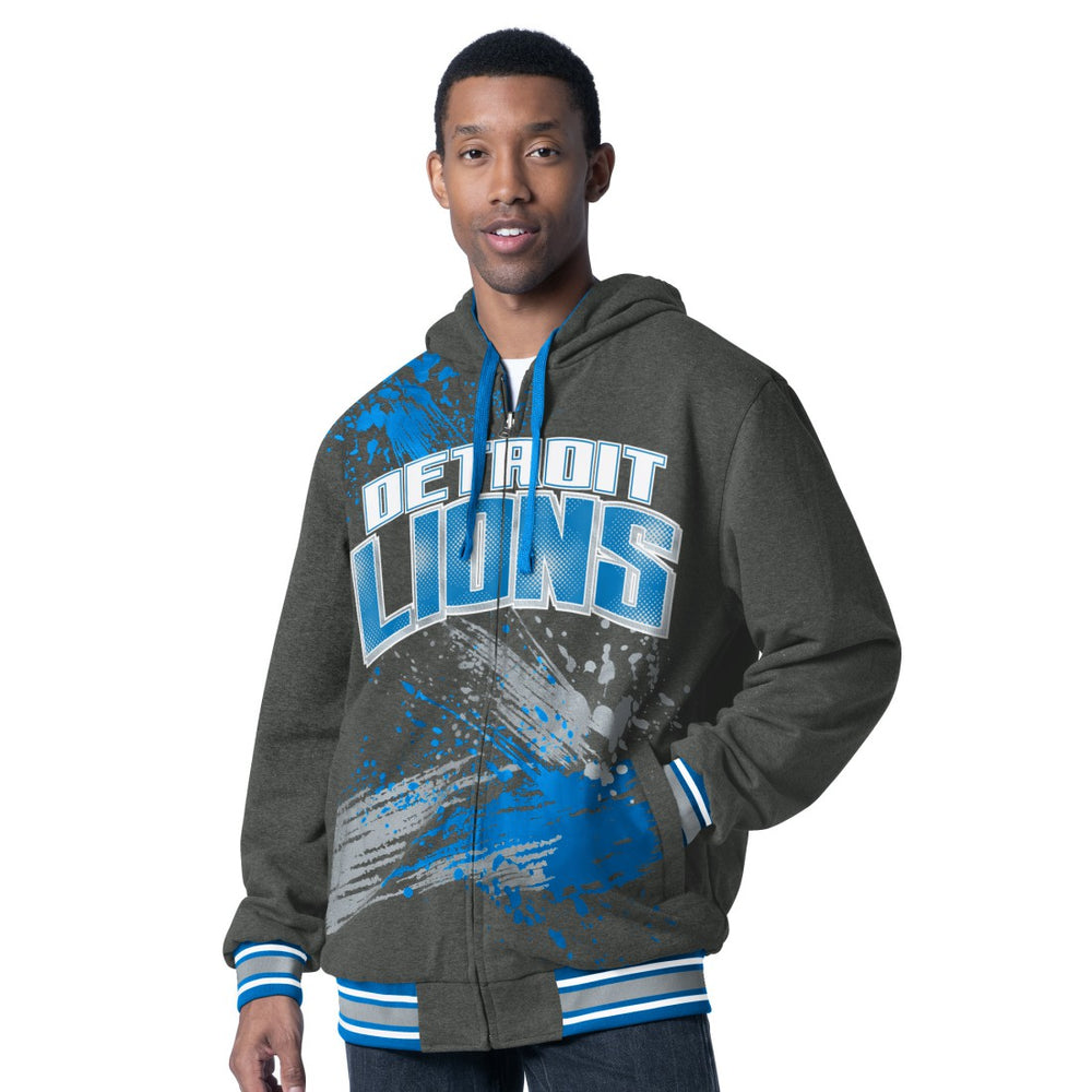 Detroit Lions G-III Sports by Carl Banks Dual Threat Reversable Full-Zip Hooded Jacket | NFL Sale