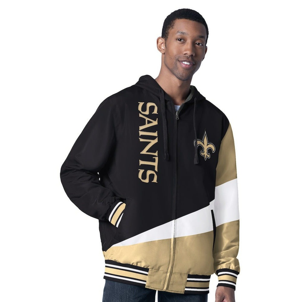 New Orleans Saints G-III Sports by Carl Banks Dual Threat Reversable Full-Zip Hooded Jacket | NFL Sale