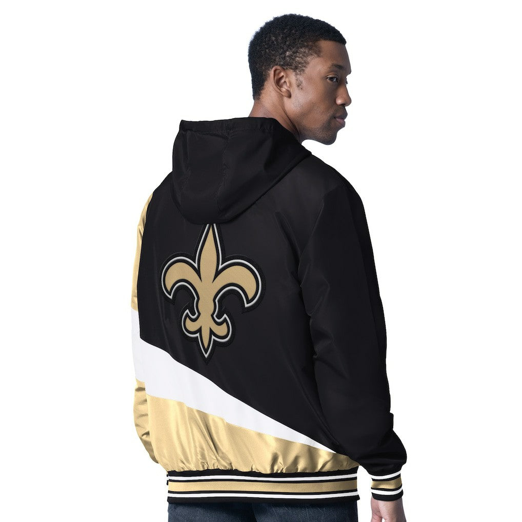 New Orleans Saints G-III Sports by Carl Banks Dual Threat Reversable Full-Zip Hooded Jacket | NFL Sale