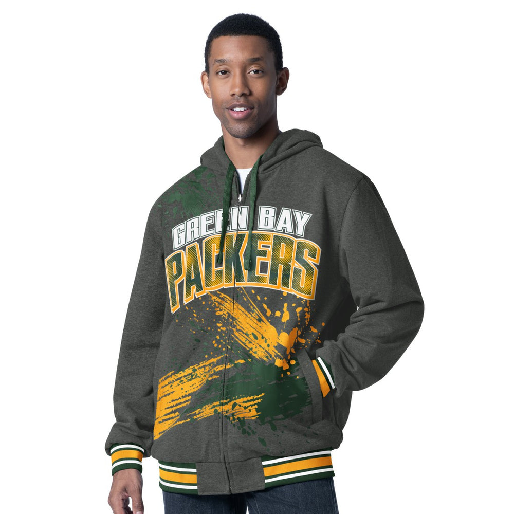 Green Bay Packers G-III Sports by Carl Banks Dual Threat Reversable Full-Zip Hooded Jacket | NFL Outlet