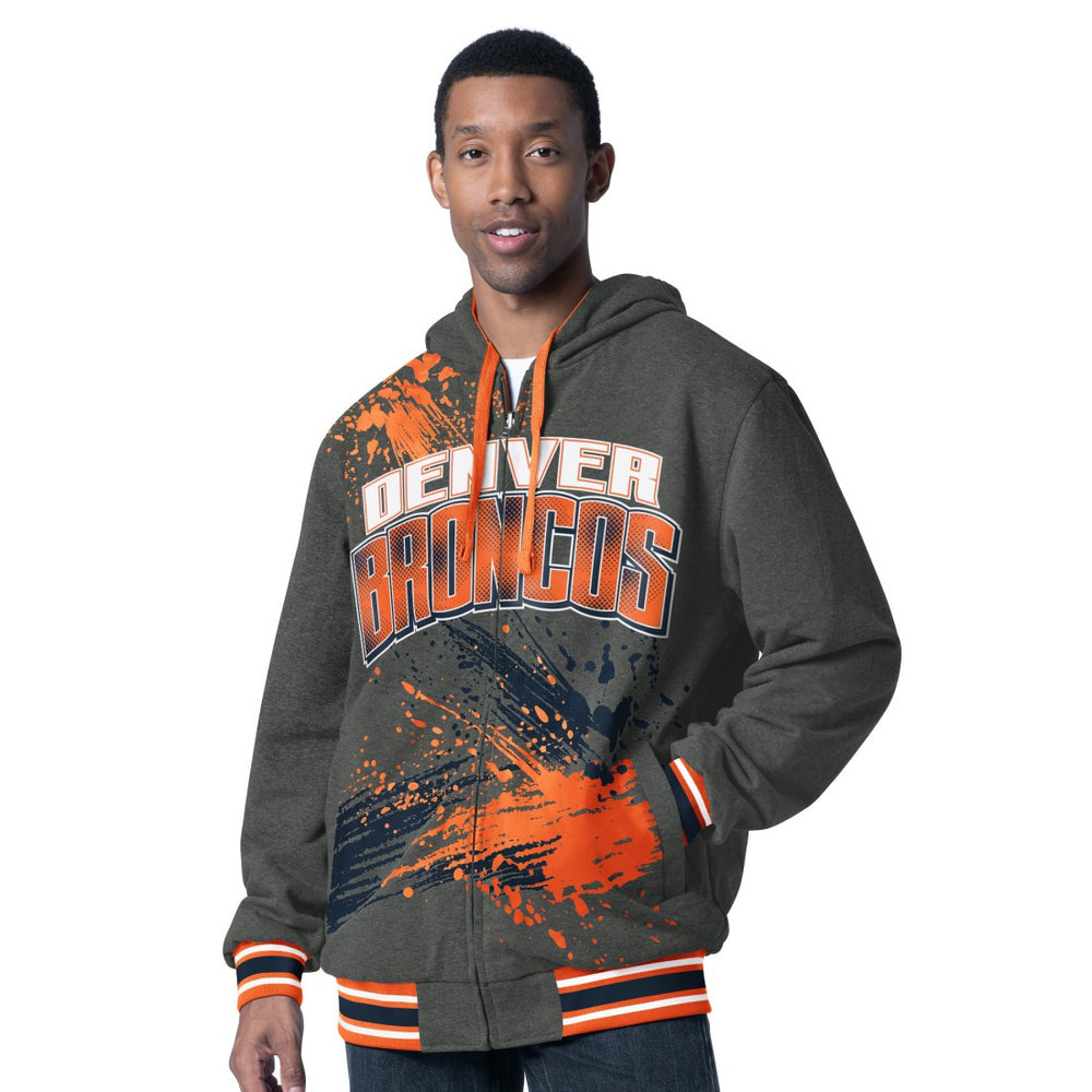 Denver Broncos G-III Sports by Carl Banks Dual Threat Reversable Full-Zip Hooded Jacket | NFL Discount