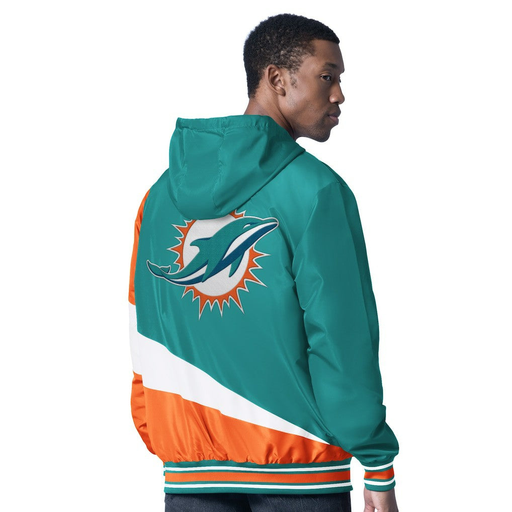 Miami Dolphins G-III Sports by Carl Banks Dual Threat Reversable Full-Zip Hooded Jacket | NFL New