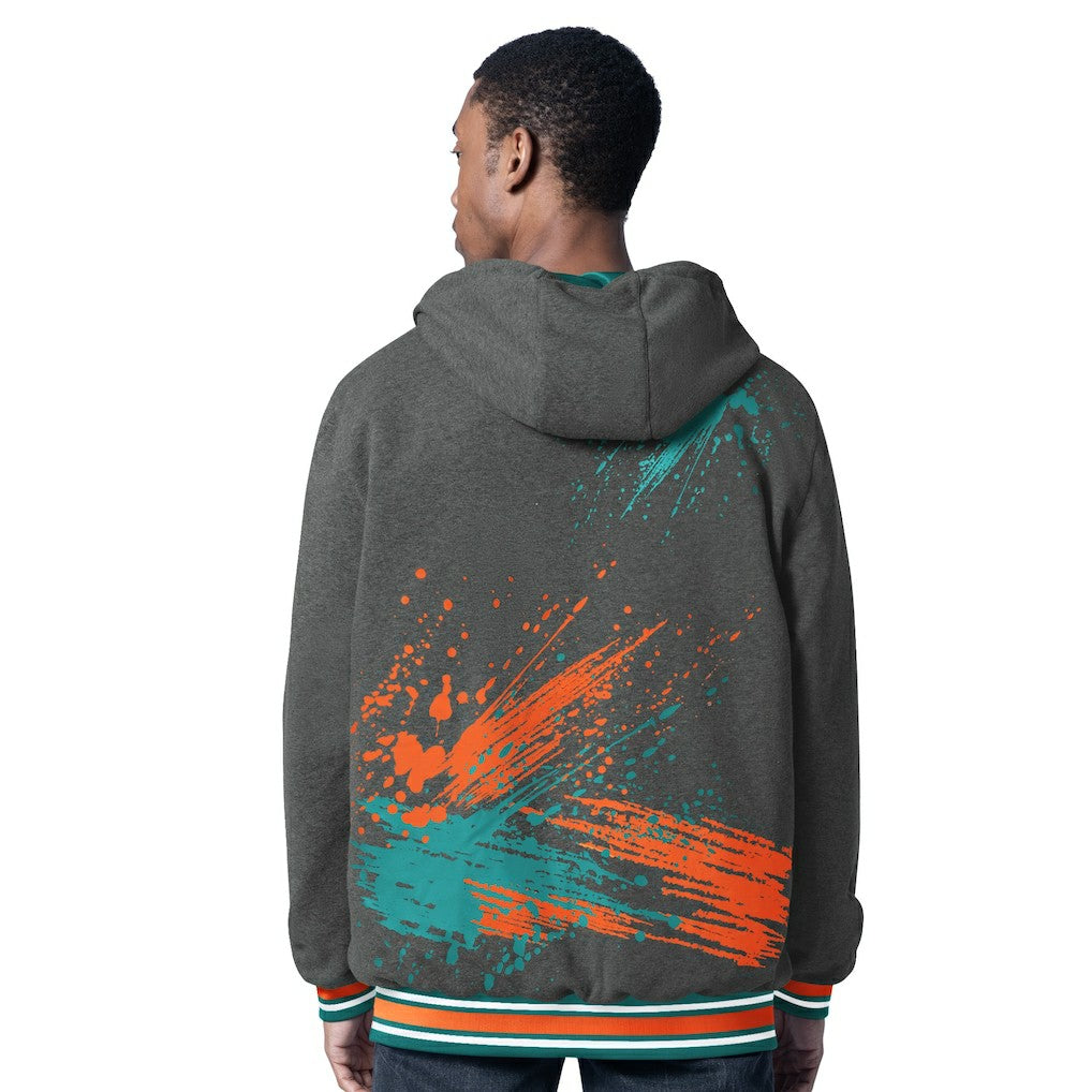 Miami Dolphins G-III Sports by Carl Banks Dual Threat Reversable Full-Zip Hooded Jacket | NFL New