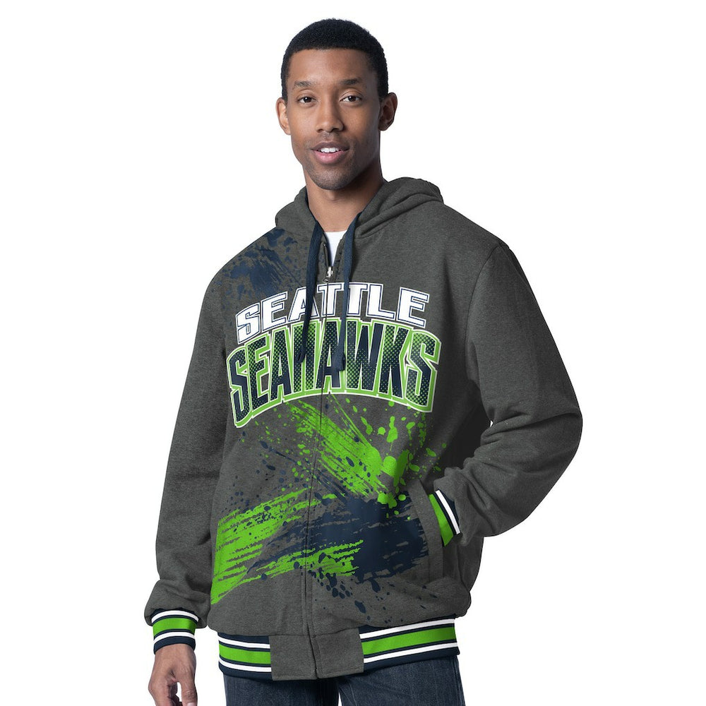 Seattle Seahawks G-III Sports by Carl Banks Dual Threat Reversable Full-Zip Hooded Jacket | NFL On sale
