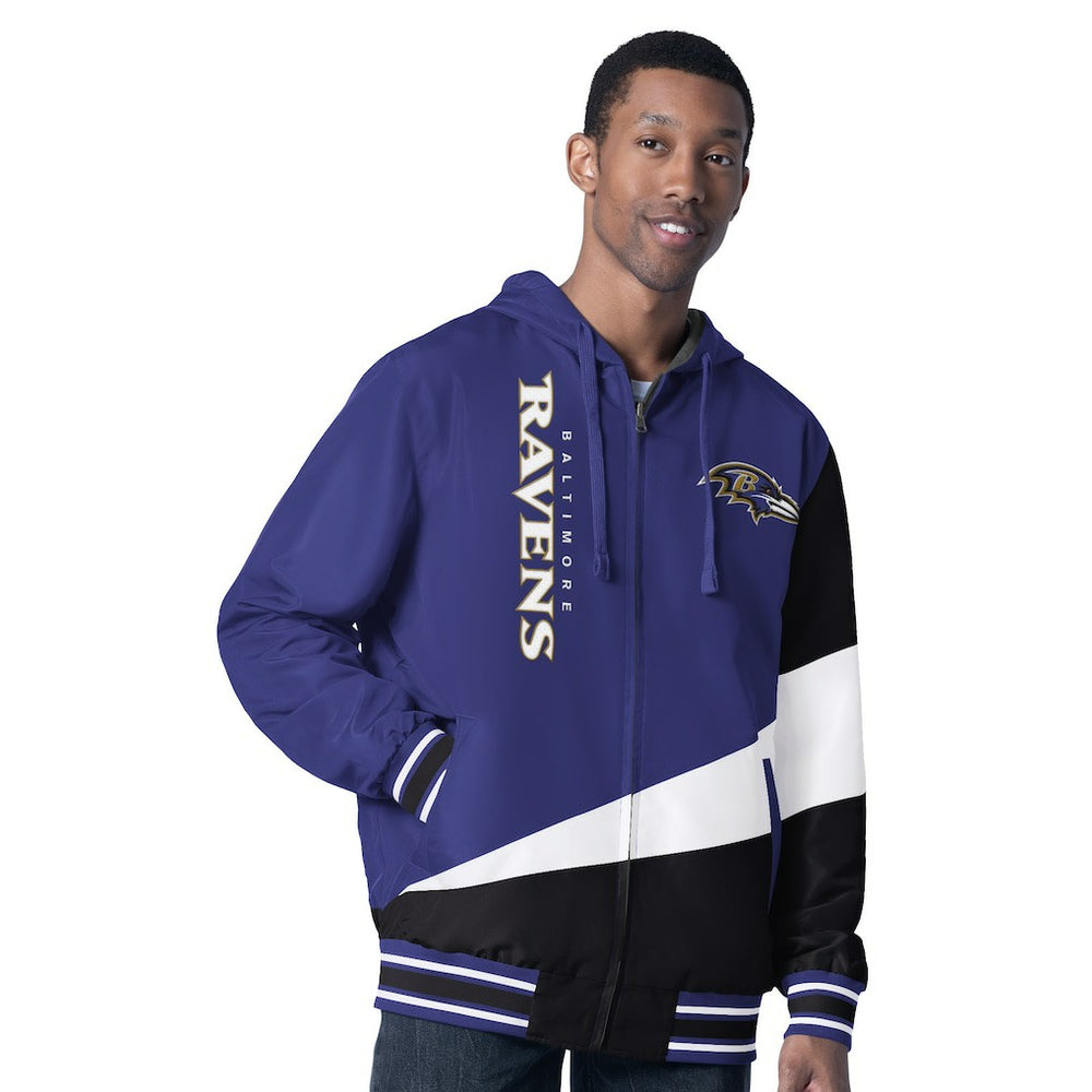 Baltimore Ravens G-III Sports by Carl Banks Dual Threat Reversable Full-Zip Hooded Jacket | NFL Online