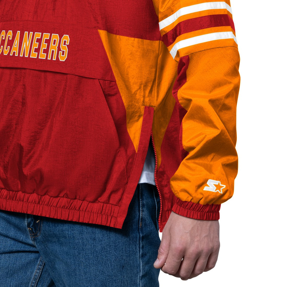 Tampa Bay Buccaneers Starter Vintage Logo Prospect Half-Zip Pullover | NFL Outlet