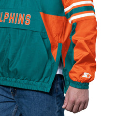 Miami Dolphins Starter Vintage Logo Prospect Half-Zip Pullover | NFL US