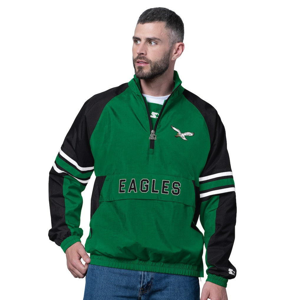 Philadelphia Eagles Starter Vintage Logo Prospect Half-Zip Pullover | NFL US