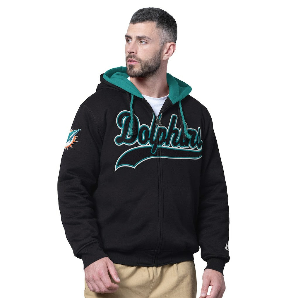 Miami Dolphins Starter Big Shot Full-Zip Double Hoodie | NFL New
