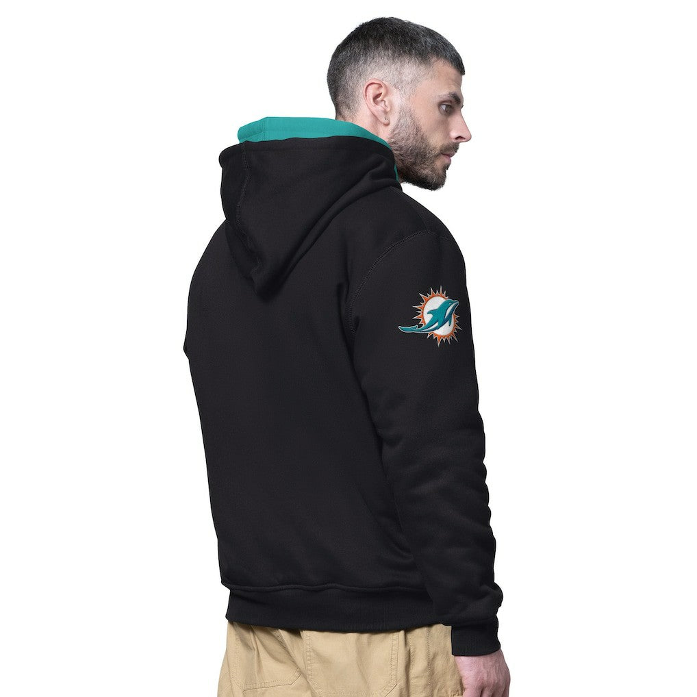 Miami Dolphins Starter Big Shot Full-Zip Double Hoodie | NFL New
