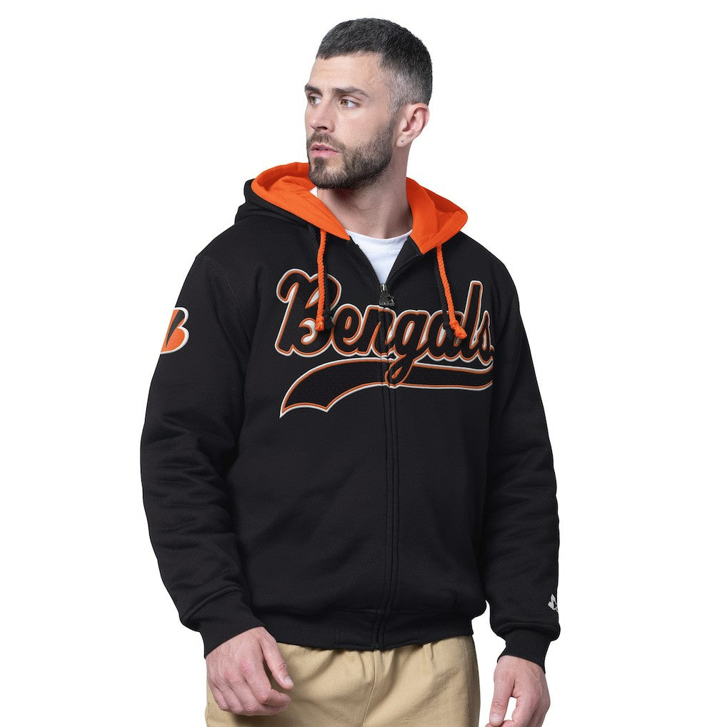 Cincinnati Bengals Starter Big Shot Full-Zip Double Hoodie | NFL Discount