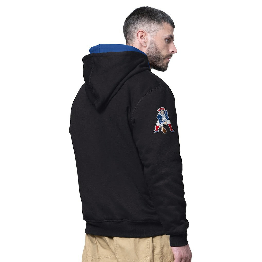 New England Patriots Starter Big Shot Throwback Full-Zip Double Hoodie | NFL Online