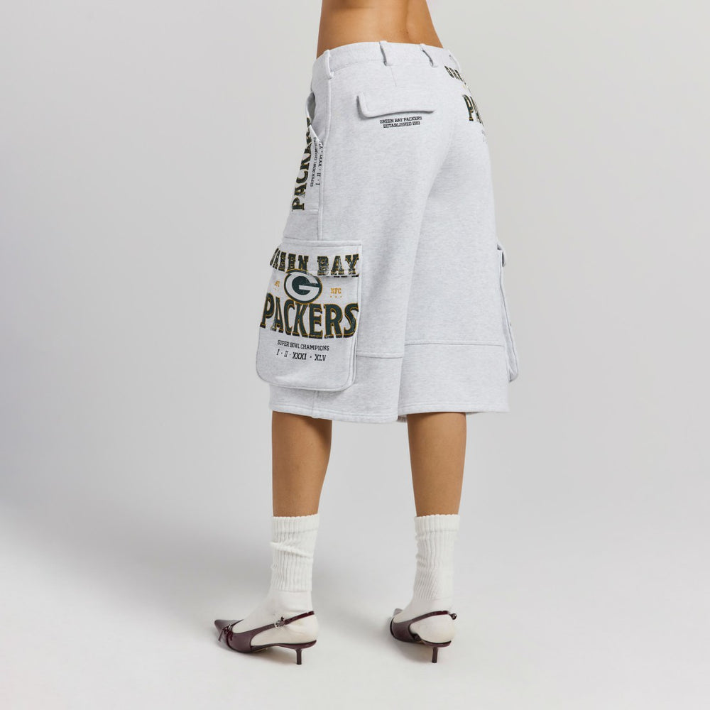 Green Bay Packers Off Season x NFL Women's Fleece Cargo Shorts | NFL Online