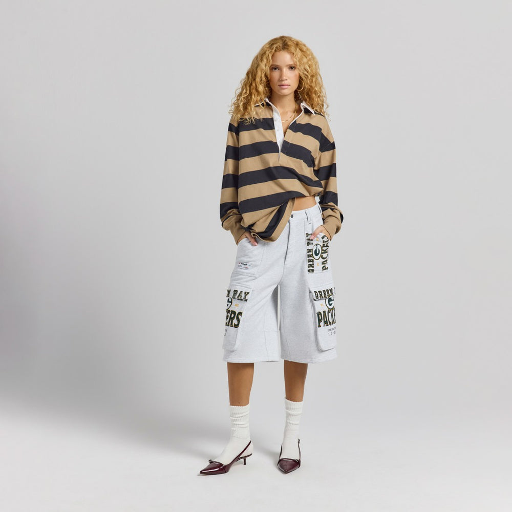 Green Bay Packers Off Season x NFL Women's Fleece Cargo Shorts | NFL Online