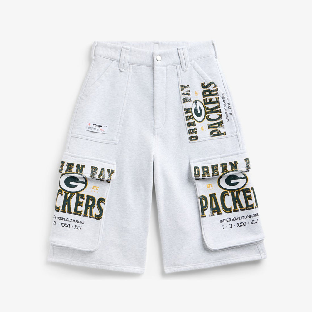 Green Bay Packers Off Season x NFL Women's Fleece Cargo Shorts | NFL Online