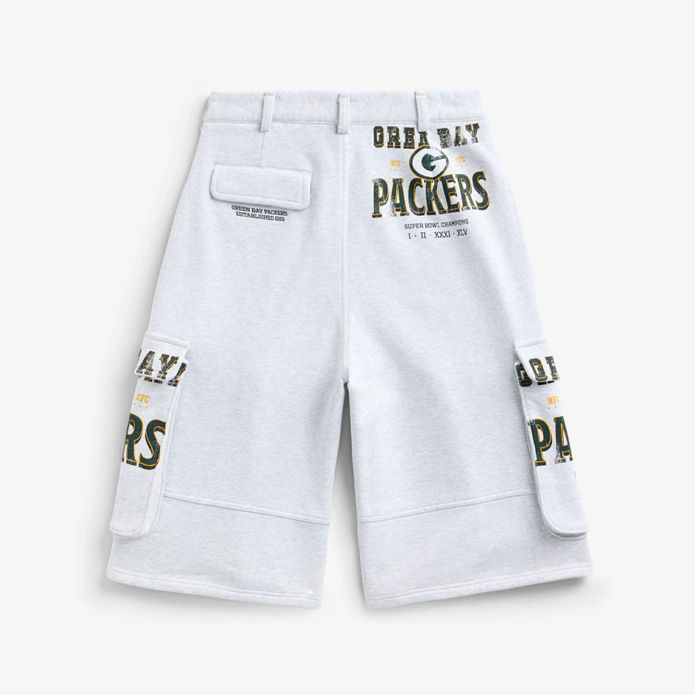 Green Bay Packers Off Season x NFL Women's Fleece Cargo Shorts | NFL Online