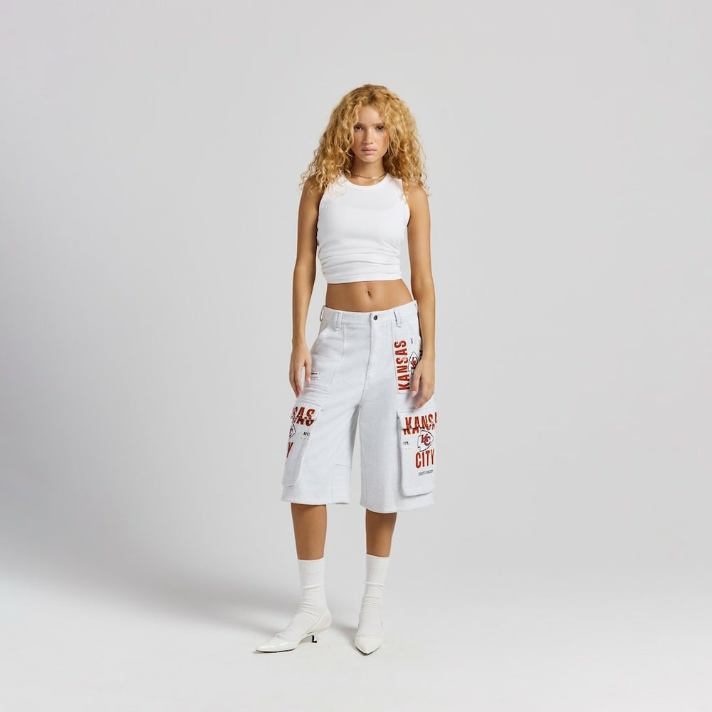 Kansas City Chiefs Off Season x NFL Women's Fleece Cargo Shorts | NFL Near me