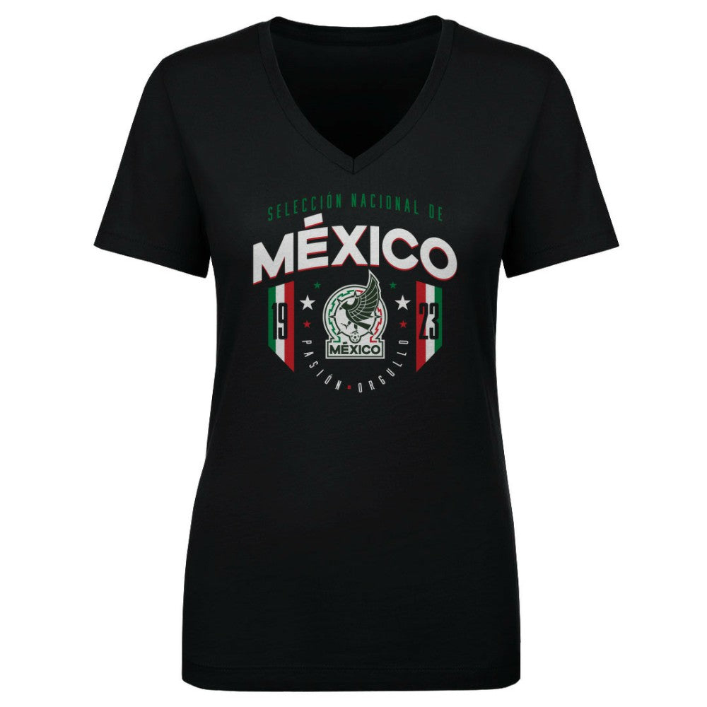 Mexico National Team 500 Level Women's V-Neck T-Shirt