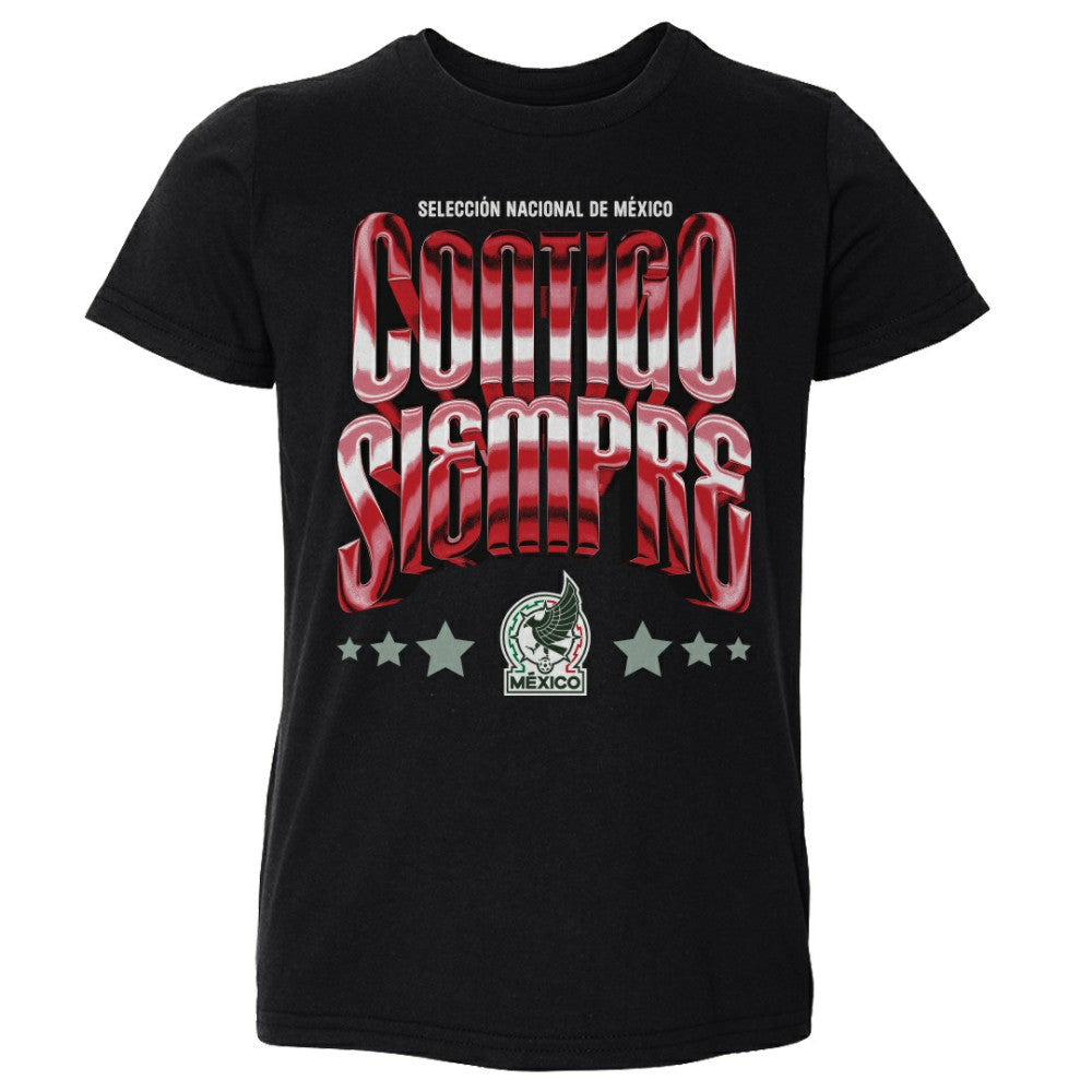 Mexico National Team 500 Level Toddler Contigo Siempre Vintage T-Shirt for sale - Black
