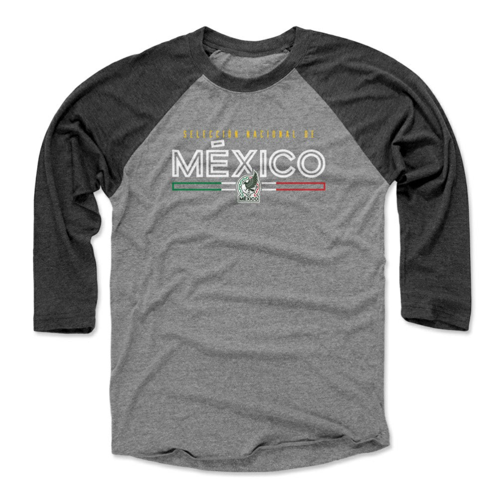 Mexico National Team 500 Level Inline 3/4-Sleeve Tri-Blend Baseball T-Shirt