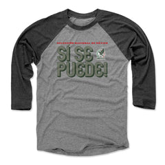 Mexico National Team 500 Level Unisex Si Se Puede Inline Bold Raglan 3/4-Sleeve Baseball T-Shirt