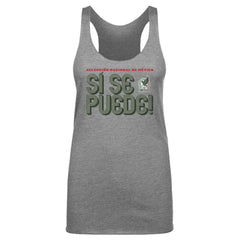 Mexico National Team 500 Level Women's Si Se Puede Inline Bold Tri-Blend Racerback Tank Top