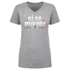 Mexico National Team 500 Level Women's Si Se Puede V-Neck T-Shirt