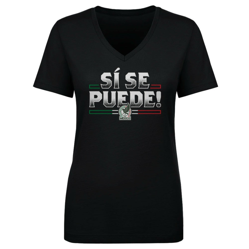 Mexico National Team 500 Level Women's Si Se Puede V-Neck T-Shirt