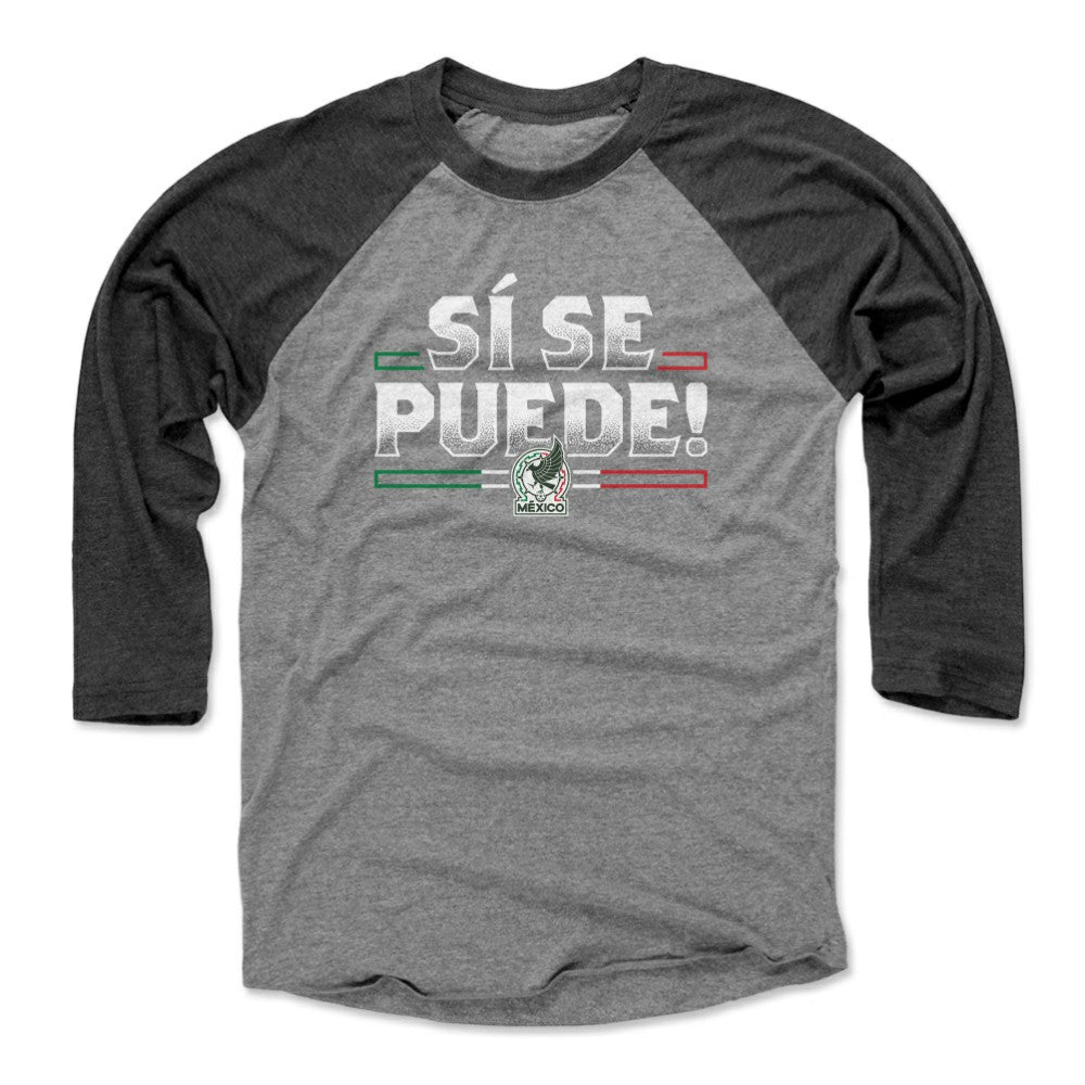 Mexico National Team 500 Level Unisex Si Se Puede Raglan 3/4-Sleeve Baseball T-Shirt