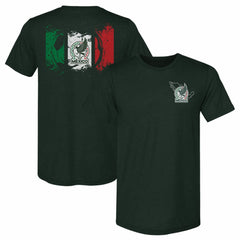Mexico National Team 500 Level Grunge Flag Premium Tri-Blend T-Shirt