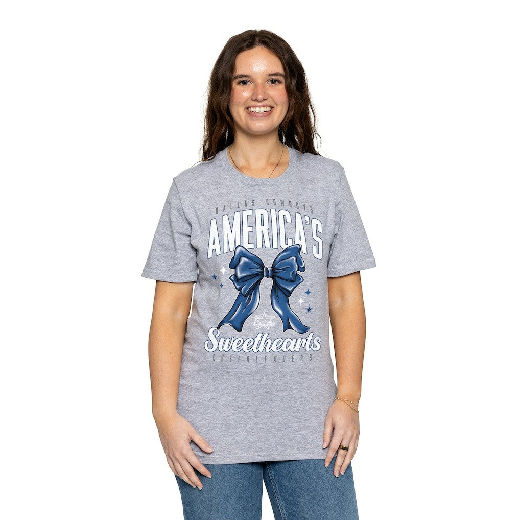 Dallas Cowboys Cheerleaders Women's Sweetheart Bow T-Shirt | NFL Online