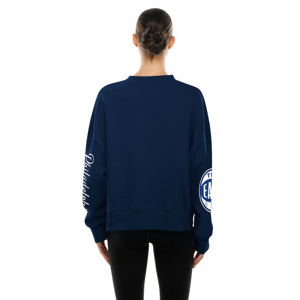 Navy Philadelphia 76ers Women's 2025/26 City Edition Sweatshirt | NBA