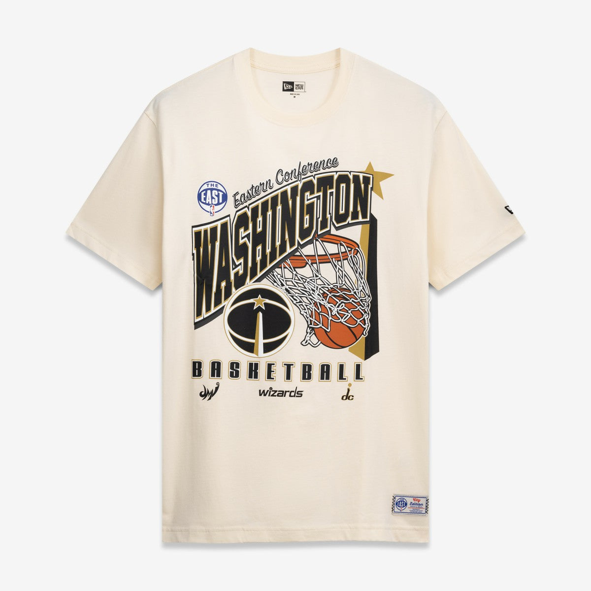Cream Washington Wizards Oversized City Edition Remix Vintage T-Shirt | NBA