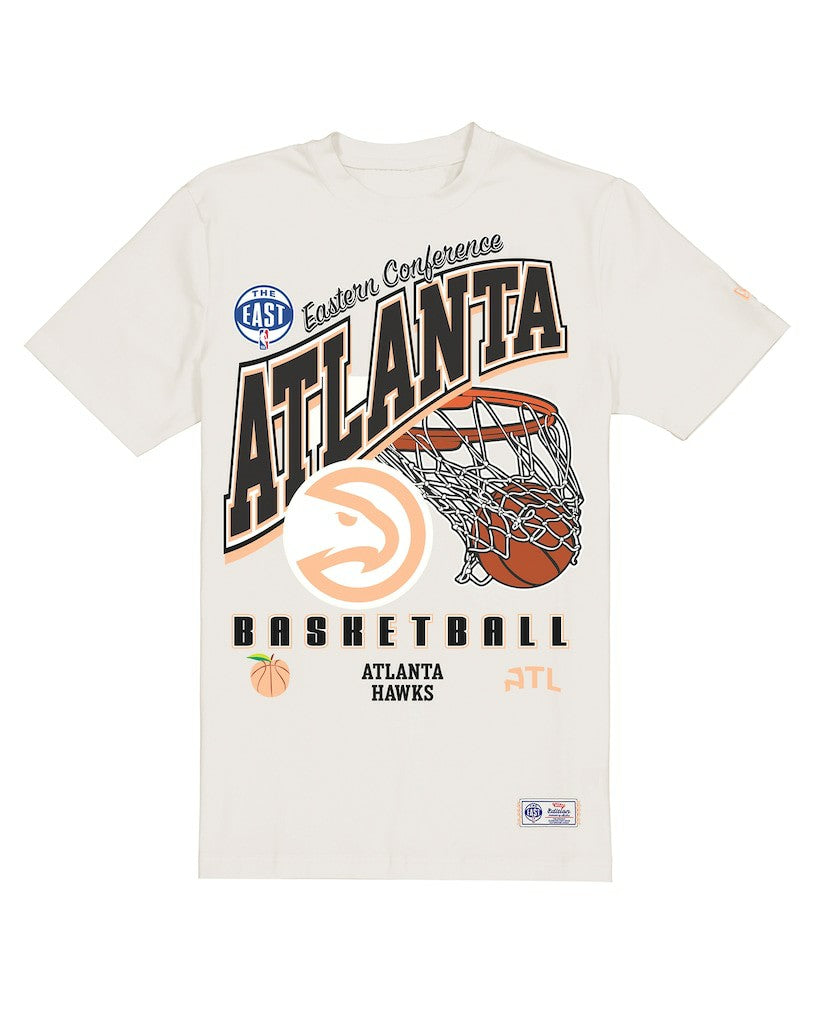 Cream Atlanta Hawks Oversized City Edition Remix Vintage T-Shirt | NBA